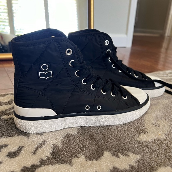 Isabel Marant Benkeen Quilted High Tops - Picture 1 of 5